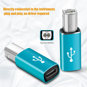 USB C Tip C Ženska utičnica na USB B 2.0 MIDI Muški utikač Konektor Za pisač Piano Elektronski bubanj