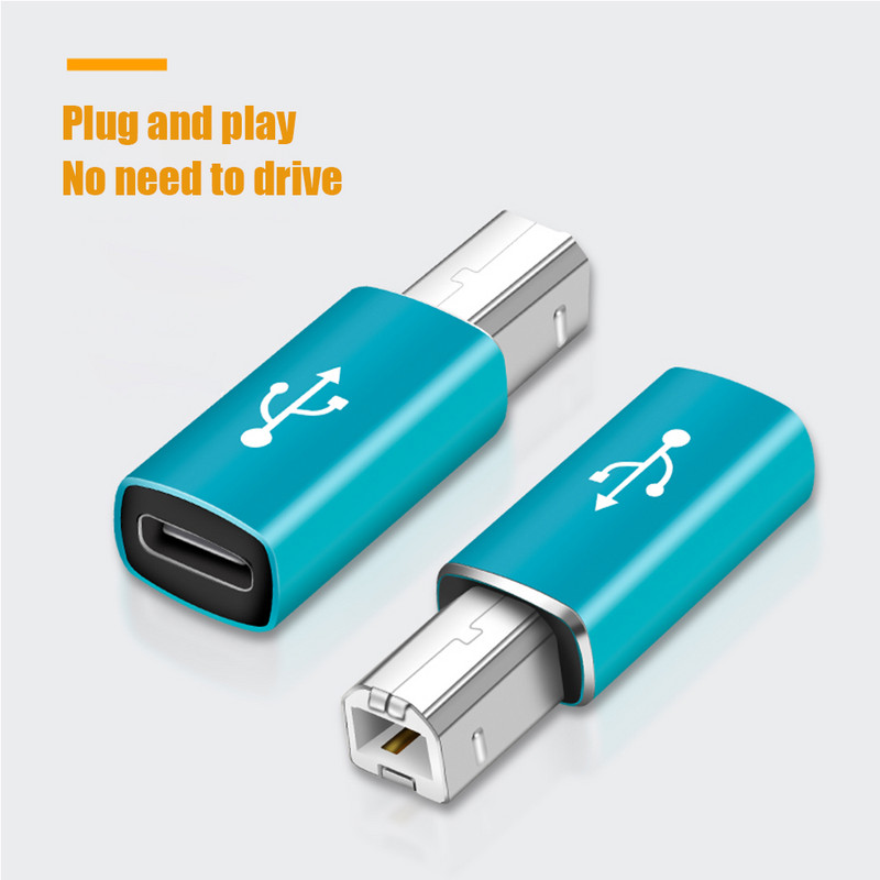 USB C Tip C Ženska utičnica na USB B 2.0 MIDI Muški utikač Konektor Za pisač Piano Elektronski bubanj