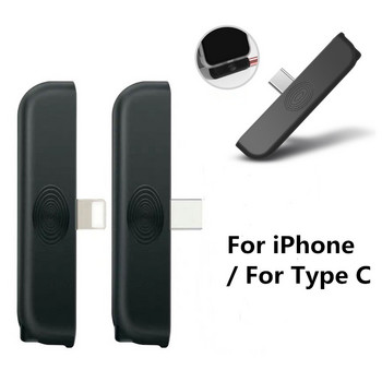 Type-c адаптер Адаптер за дръжка за зареждане на мобилни игри за слушалки Xiaomi/Apple/Samsung Т-образен удължителен адаптер Аудио конвертор