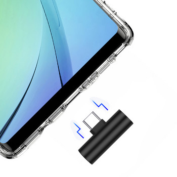 Аудио сплитер 2 в 1 двоен тип C USB-C слушалки слушалки аудио зареждане зарядно устройство сплитер конвертор за Xiaomi Huawei