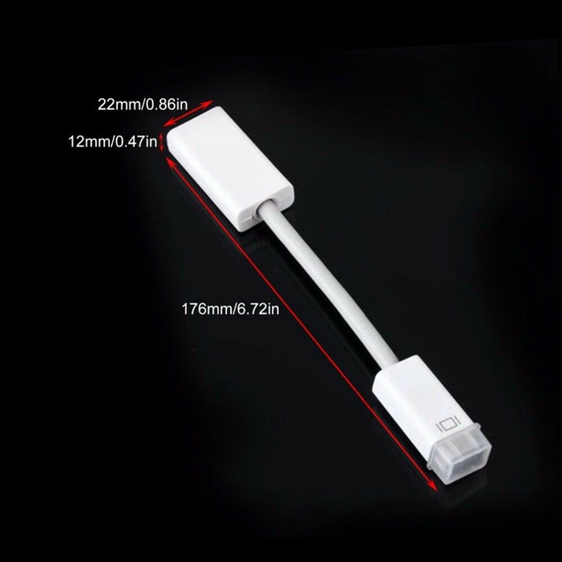 Mini DVI dugasz-HDMI kábel adapter monitor videokonverter 1080P Pro Air IMac-hez