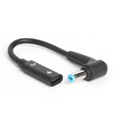 PD Adapter za brzi punjač za prijenosno računalo USB C ženski na DC konektor pod kutom od 90 stupnjeva, produžni pretvarač, adapter, spojnica