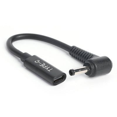 PD Adapter za brzi punjač za prijenosno računalo USB C ženski na DC konektor pod kutom od 90 stupnjeva, produžni pretvarač, adapter, spojnica