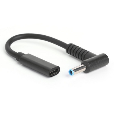 PD Adapter za brzi punjač za prijenosno računalo USB C ženski na DC konektor pod kutom od 90 stupnjeva, produžni pretvarač, adapter, spojnica