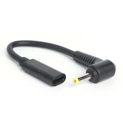 PD Adapter za brzi punjač za prijenosno računalo USB C ženski na DC konektor pod kutom od 90 stupnjeva, produžni pretvarač, adapter, spojnica