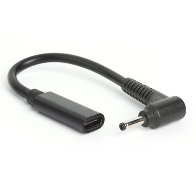 PD Adapter za brzi punjač za prijenosno računalo USB C ženski na DC konektor pod kutom od 90 stupnjeva, produžni pretvarač, adapter, spojnica