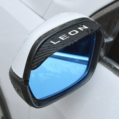 Καθρέφτης αυτοκινήτου οπισθοπορείας Φρυδιών Σκιά Βροχής Αδιάβροχο κάλυμμα αυτοκινήτου για Seat Leon 2022 Mk 1 2 3 Cupra 2020 1P Fr 2021 1M 5F