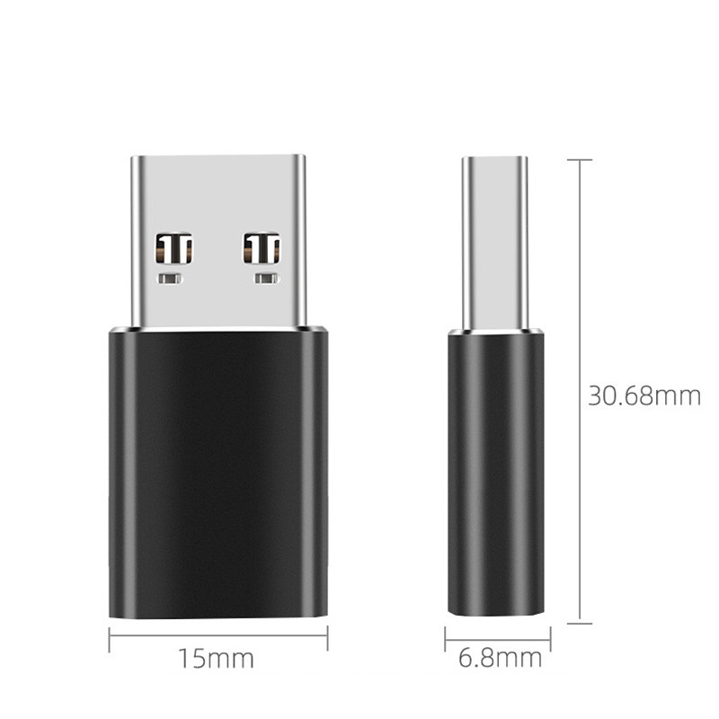 USB 3.1/3.2 muški u tip C ženski adapter za pretvaranje kabela s brzim punjenjem i funkcijom prijenosa podataka za Macbook telefon