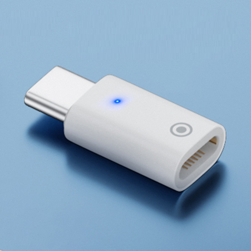 Mini csatlakozó töltőadapter Apple Pencil 1-hez, női és női Lightning csatlakozó töltőkábel iPad Pro ceruzához