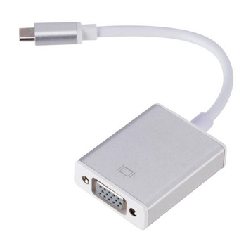 Grwibeou USB 3.1 към VGA адаптер Тип C към женски VGA адаптерен кабел за нов Macbook Surface Pro Горещи продажби USB C към VGA конвертор