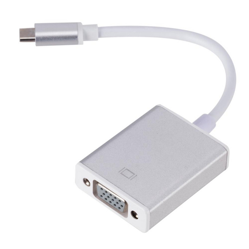 Grwibeou USB 3.1 į VGA adapteris Type C į moteriškas VGA adapterio laidas, skirtas naujam Macbook Surface Pro Hot Sales USB C Į VGA keitikliui