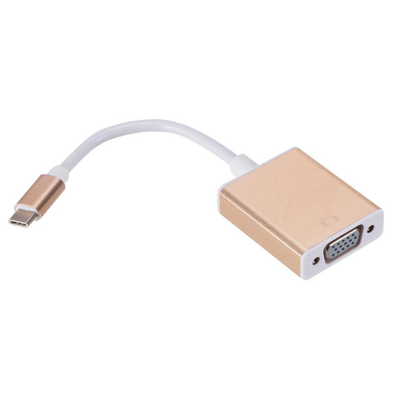 Grwibeou USB 3.1 į VGA adapteris Type C į moteriškas VGA adapterio laidas, skirtas naujam Macbook Surface Pro Hot Sales USB C Į VGA keitikliui