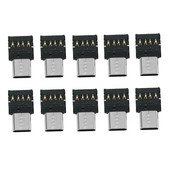 10kom Ultra Mini Type-C USB-C na USB 2.0 OTG adapter za mobilni telefon, tablet & USB kabel & Flash disk