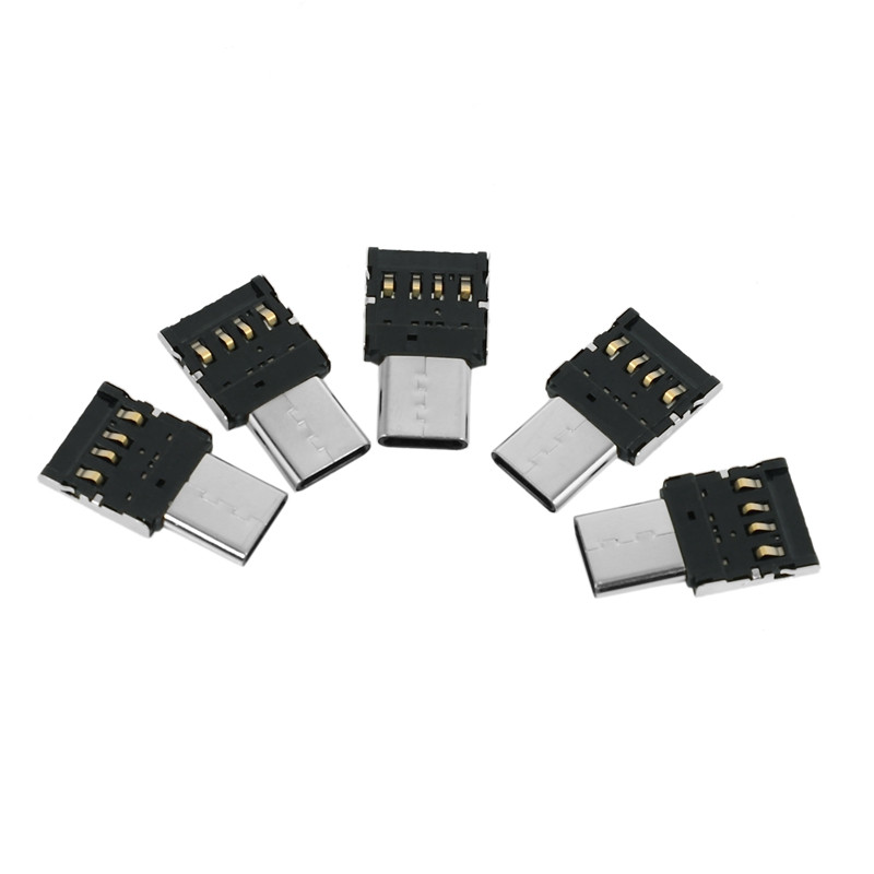10kom Ultra Mini Type-C USB-C na USB 2.0 OTG adapter za mobilni telefon, tablet & USB kabel & Flash disk