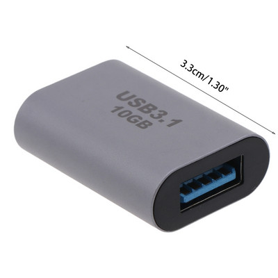 50PA 10Gbps Type C Female to USB 3.0 Female Adapter Super Speed Data Sync Charging Converter for Laptop PC Power Bank Charger