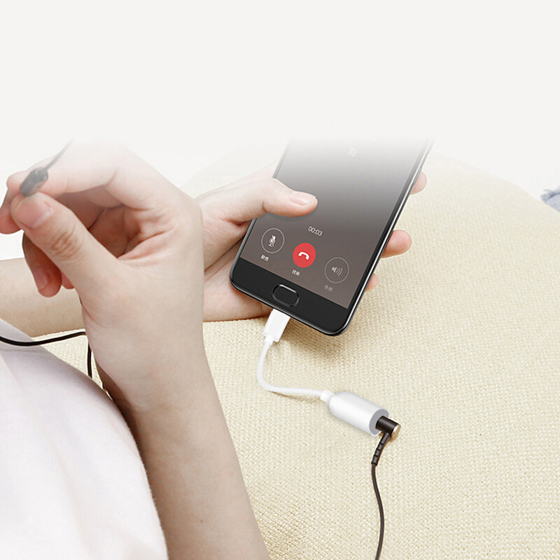 Cablu adaptor USB tip C la 3,5 mm Aux Masculin USB C la mufă femelă pentru căști Adaptor pentru căști cu fir Suport OTG pentru Xiaomi Redmi