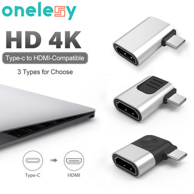 Onelesy HD 4K Type-C към HDMI-съвместим адаптер 4K *2K HDMI-съвместим конвертор за смарт телевизори USB Type-C адаптер за лаптоп