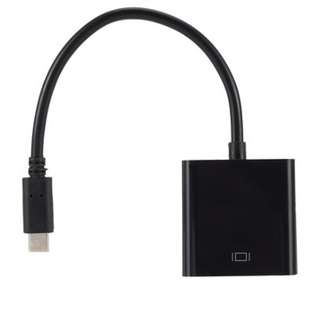 USB3.1 Type C към VGA адаптерен кабел за MacBook MacBook Pro MacBook Air 2019 USB-C мъжки към VGA женски видео трансфер Линия Compute
