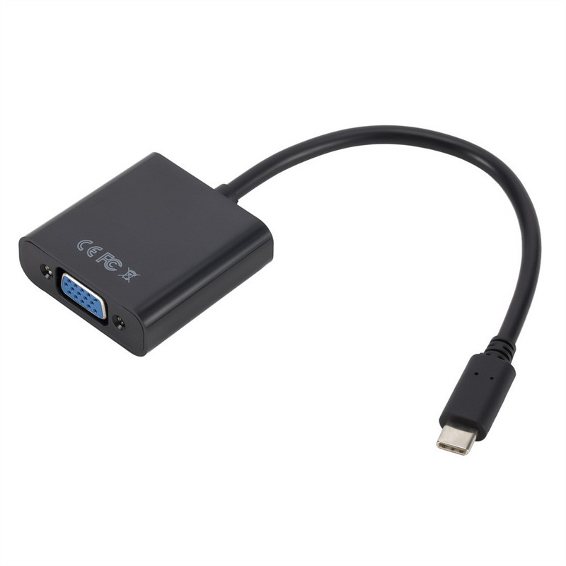 USB3.1 tip C na VGA adapterski kabel za MacBook MacBook Pro MacBook Air 2019 USB-C muški na VGA ženski video prijenos Line Compute