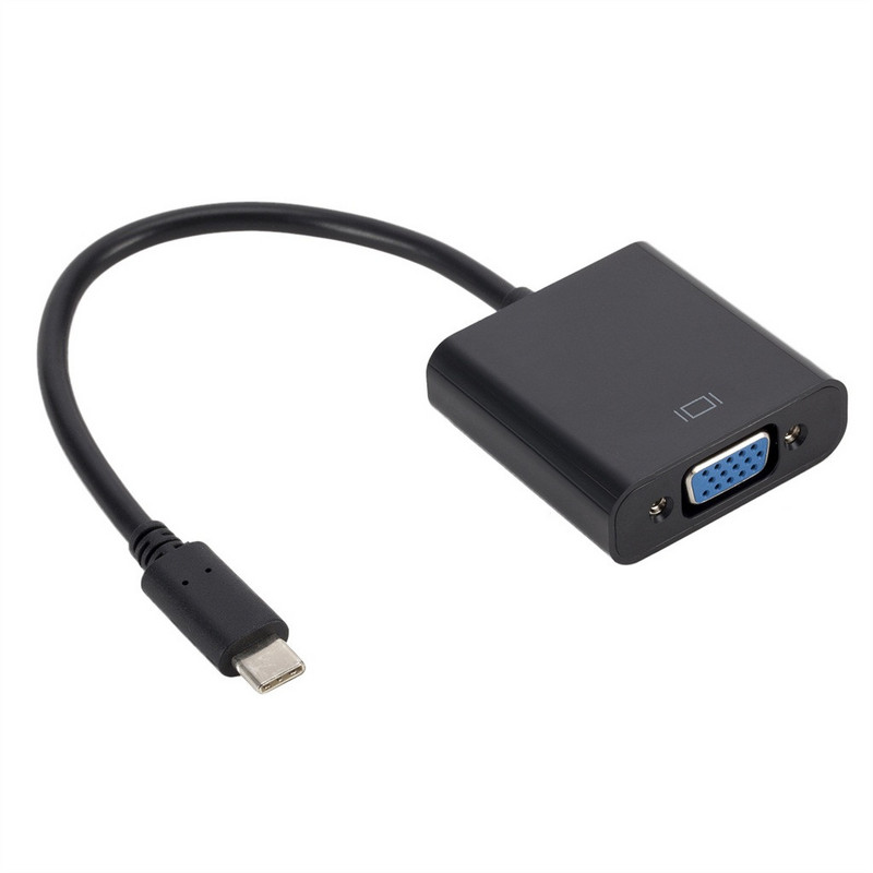 USB3.1 tip C na VGA adapterski kabel za MacBook MacBook Pro MacBook Air 2019 USB-C muški na VGA ženski video prijenos Line Compute