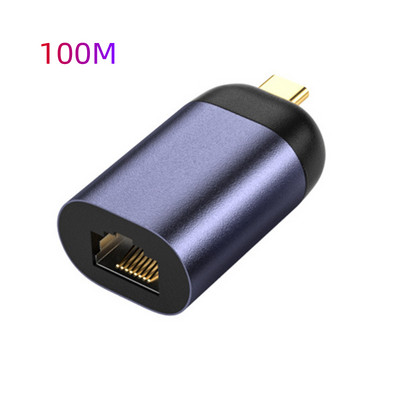 USB C Ethernet adapterski kabel 1000 Mbps Drive-free Type-C na RJ45 mrežnu karticu Lan konektor za prijenosno računalo, mobilni telefon, računalo