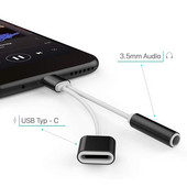 Type-C Mobile Pro Hub adapter s USB-C punjenjem 3,5 mm priključkom za slušalice AUX Audio Splitter Adapter pretvarača + kabel za punjenje 19. lis.