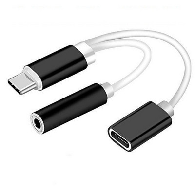 Type-C Mobile Pro Hub adapter s USB-C punjenjem 3,5 mm priključkom za slušalice AUX Audio Splitter Adapter pretvarača + kabel za punjenje 19. lis.