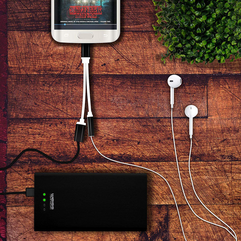 Type-C Mobile Pro Hub adapter s USB-C punjenjem 3,5 mm priključkom za slušalice AUX Audio Splitter Adapter pretvarača + kabel za punjenje 19. lis.