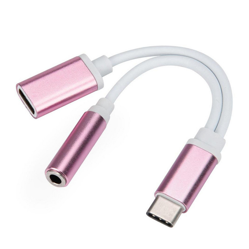 Type-C Mobile Pro Hub adapter s USB-C punjenjem 3,5 mm priključkom za slušalice AUX Audio Splitter Adapter pretvarača + kabel za punjenje 19. lis.