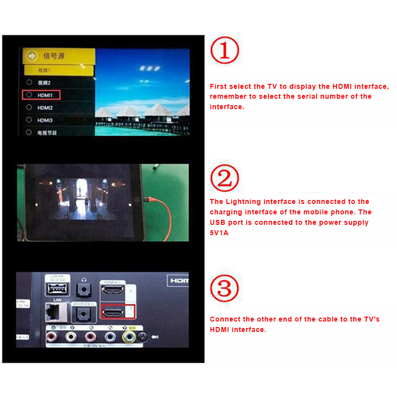 Καλώδιο υψηλής ταχύτητας HDMI σε τηλεόραση Καλώδιο HDMI που εφαρμόζεται σε όλους τους προβολείς Κινητά τηλέφωνα TYPE-C σε HDMI переходник
