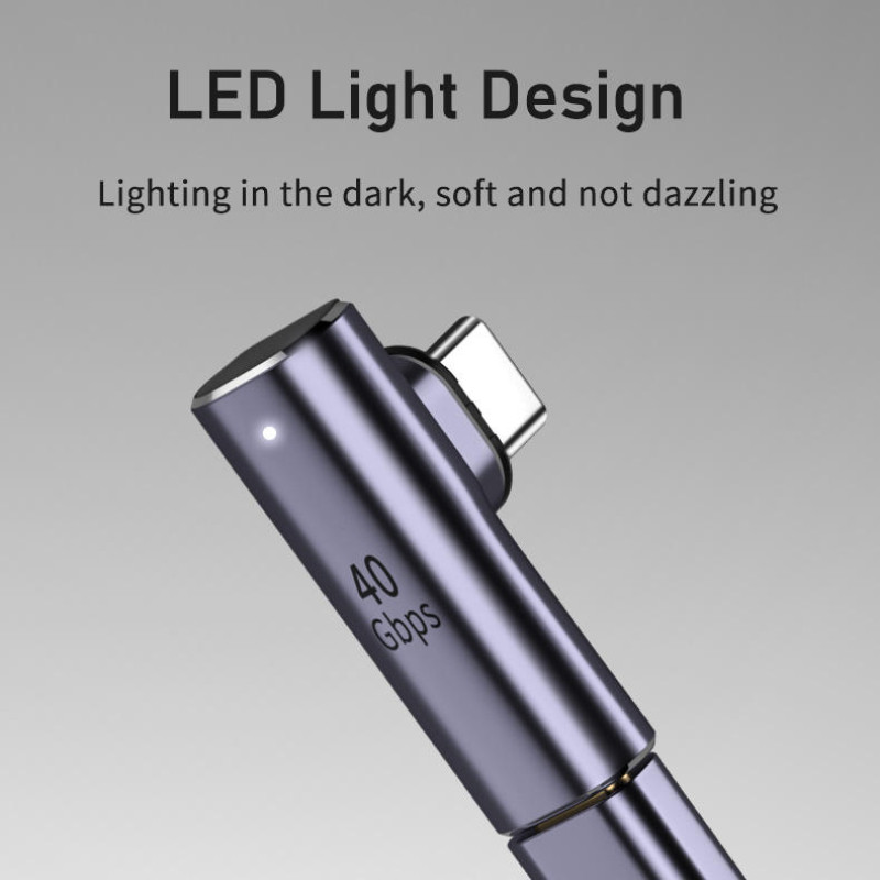 NOHON USB4.0 magnetski tip C adaptera koljeno 40Gbps 8K@60Hz 100W brzo punjenje USB C pretvarač magnet konektor