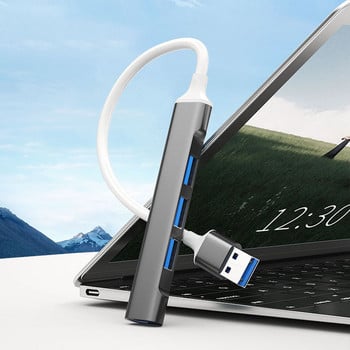 USB C ХЪБ USB 3.0 ХЪБ Тип C 4-портов мулти сплитер адаптер OTG Macbook HUB Pro 13 15 Air Mi Pro HUAWEI Компютърни аксесоари