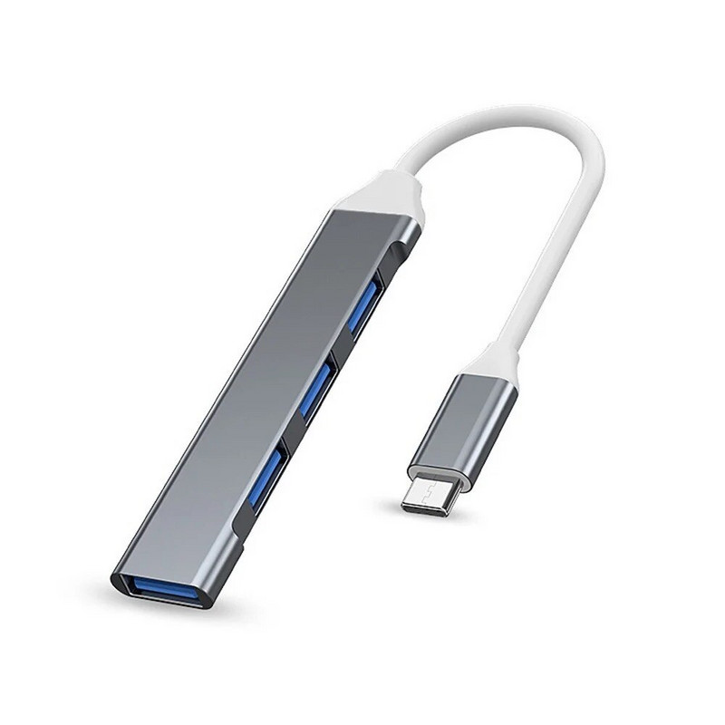 USB Type C HUB USB3.1 Multi 4 Port 4 in 1 Adapter razdjelnika od aluminijske legure OTG za Samsung Macbook Pro Air PC prijenosno računalo