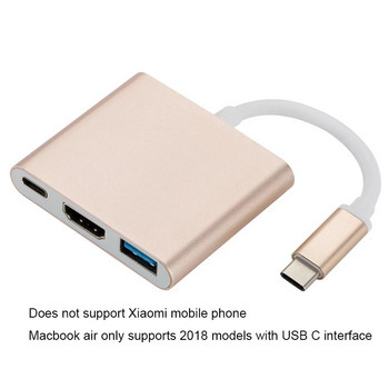 Προσαρμογέας Thunderbolt 3 USB Type C Hub Συμβατό με HDMI 4K υποστήριξη Samsung Dex USB-C Dock με PD για MacBook Pro/Air 2021