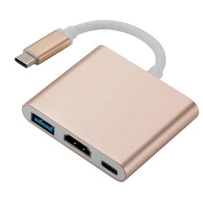 „Thunderbolt 3“ adapteris USB tipo C šakotuvas Su HDMI suderinamas 4K palaikymas „Samsung Dex“ režimo USB-C dokas su PD, skirtas „MacBook Pro“ / „Air 2021“