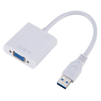 USB 3.0 към Vga аудио видео адаптер конвертор кабел за Windows 7/8/10 PC 1080P