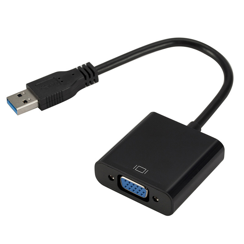 Adaptérový kábel USB 3.0 na VGA audio video pre Windows 7/8/10 PC 1080P