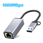 USB tip C na RJ45 žičanu mrežnu karticu Super brzi USB 3.0 na Ethernet 1000Mbps adapter za Samsung Xiaomi Macbook prijenosno računalo