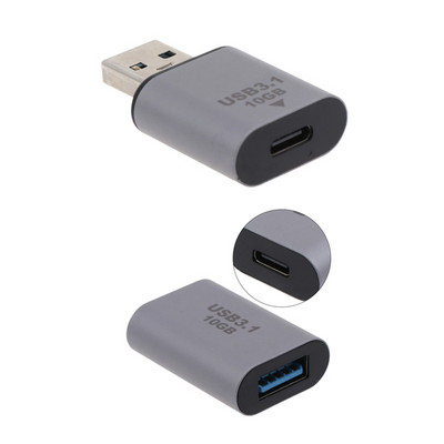 10 Gbps C tipo moteriškas į USB 3.0 moteriškas keitiklis USB-C duomenų sinchronizavimo plėtinio adapteris USB 3.0 kištukas į C tipo moterišką adapterį