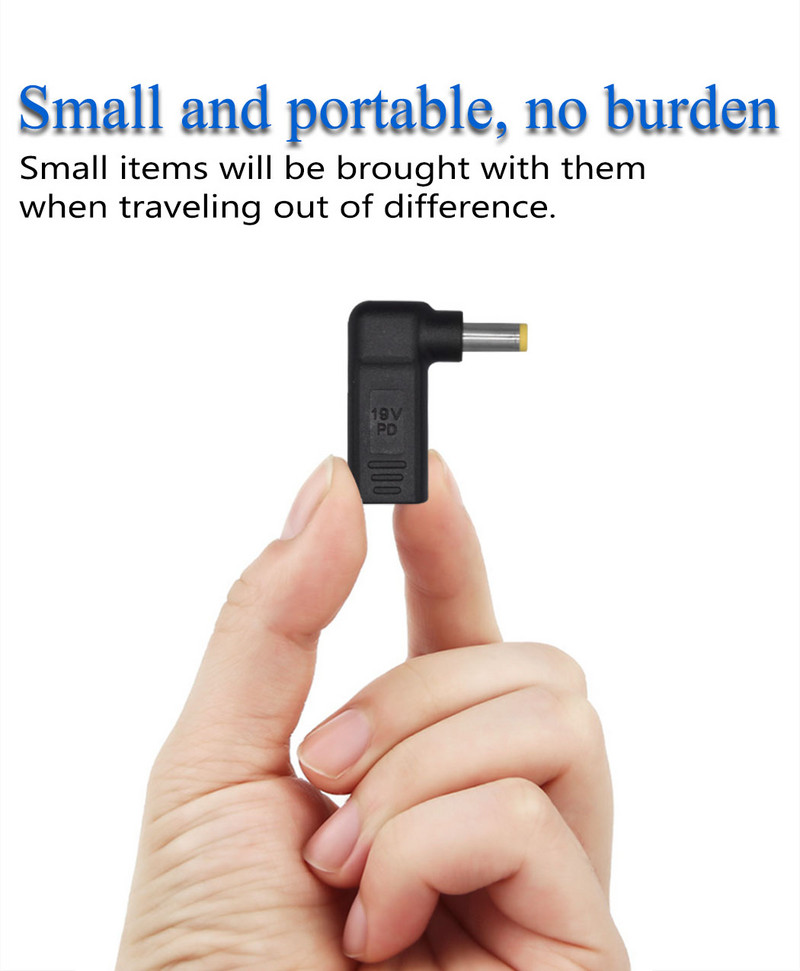 JORINDO Usb 3.1 tip c mamă la dc 5,5*2,5 mm adaptor de alimentare masculin convertor pentru lenovo portabil, convertor de încărcare rapidă Pd100w