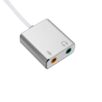 7.1 Εξωτερική κάρτα ήχου Usb τύπου C για Macbook Pro Air USB C 3,5 mm υποδοχή ήχου Προσαρμογέας μικροφώνου ακουστικών USB-C Κάρτα ήχου