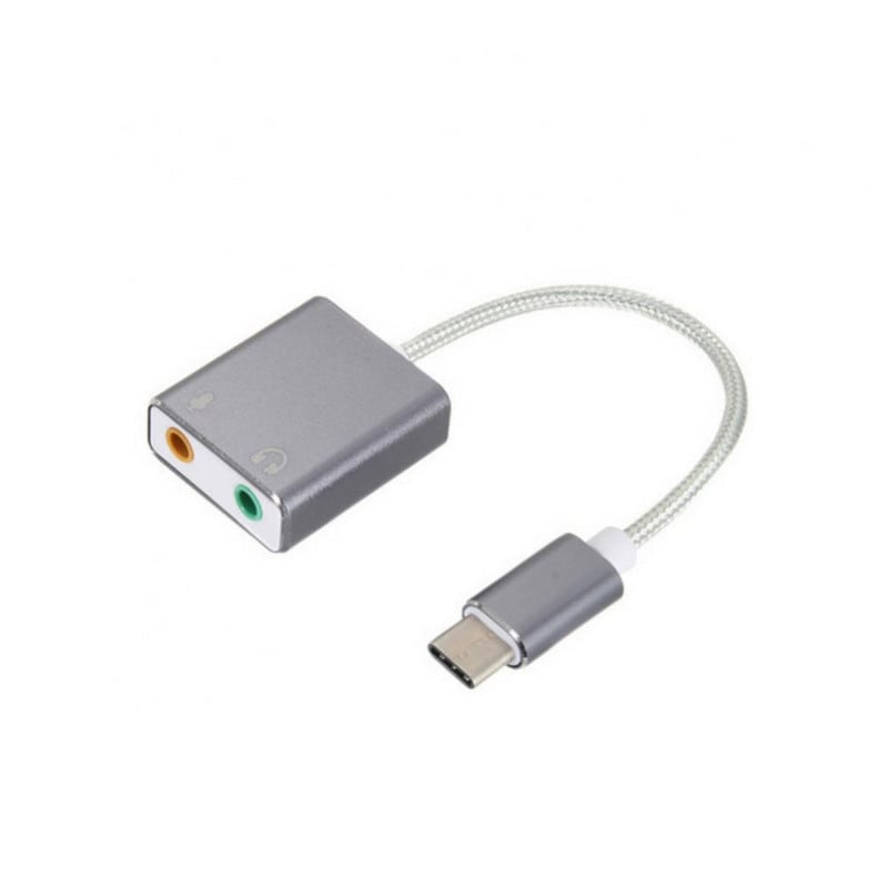 Placă de sunet USB de tip C externă 7.1 pentru Macbook Pro Air USB C 3,5 mm Mufă audio Adaptor microfon pentru căști Placă de sunet USB-C