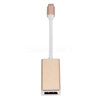 Τύπος C Προσαρμογέας USB 3.1 σε DP Female Displayport Converter για Θύρα σε DVI HDMI VGA για φορητό υπολογιστή MacBook