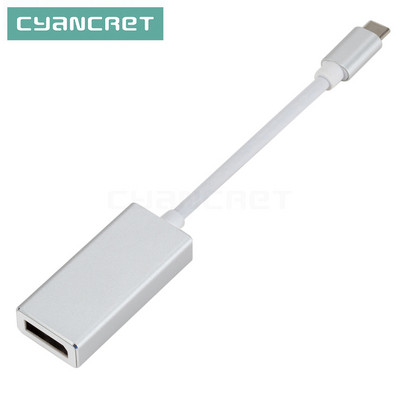 C tipo adapteris USB 3.1 į DP Female Displayport konverteris prievadui į DVI HDMI VGA, skirtas MacBook nešiojamam planšetiniam kompiuteriui