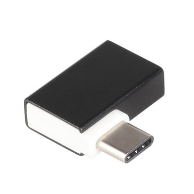 90 laipsnių kampo C tipo OTG adapteris USB lizdas ir C tipo vyriškas jungtinis USB 3.0 lizdas duomenų OTG keitiklio adapteris