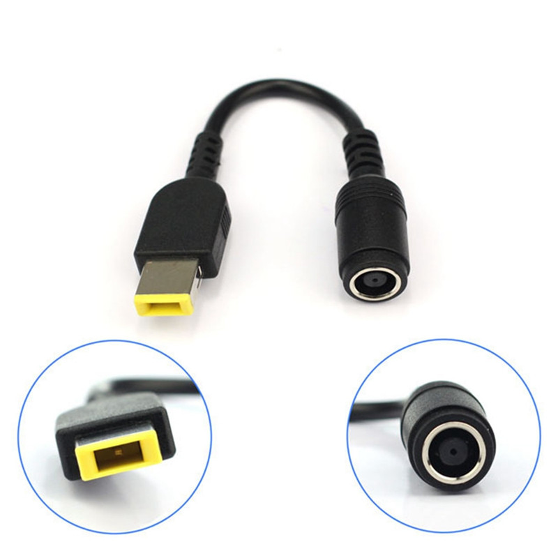 7.9X5.5mm okrugli utikač u kvadratni utikač, adapter za strujni punjač, pretvarač napajanja, kabel za IBM za Lenovo Thinkpad