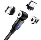 Magnetski USB kabel od 1 metra, kabel za brzo punjenje tipa C, magnetni punjač, punjenje podataka, mikro USB kabel, kabel za mobilni telefon, USB kabel