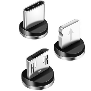 Μαγνητικό καλώδιο USB 1 μέτρου Γρήγορη φόρτιση Τύπος C Καλώδιο Μαγνητικός φορτιστής Φόρτιση δεδομένων Καλώδιο Micro USB Καλώδιο κινητού τηλεφώνου Καλώδιο USB