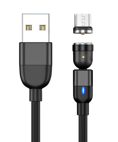 Magnetski USB kabel od 1 metra, kabel za brzo punjenje tipa C, magnetni punjač, punjenje podataka, mikro USB kabel, kabel za mobilni telefon, USB kabel