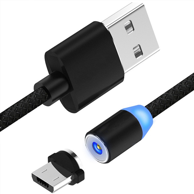 Magnetski USB kabel od 1 metra, kabel za brzo punjenje tipa C, magnetni punjač, punjenje podataka, mikro USB kabel, kabel za mobilni telefon, USB kabel